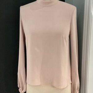Aritzia - Babaton Granados - Soft Pink Long Sleeve Blouse